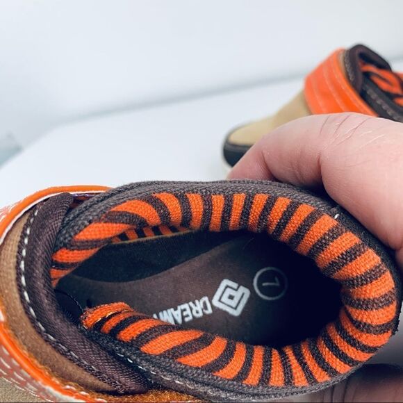 Dream Pairs Brown Orange Sneakers - Picture 6 of 6